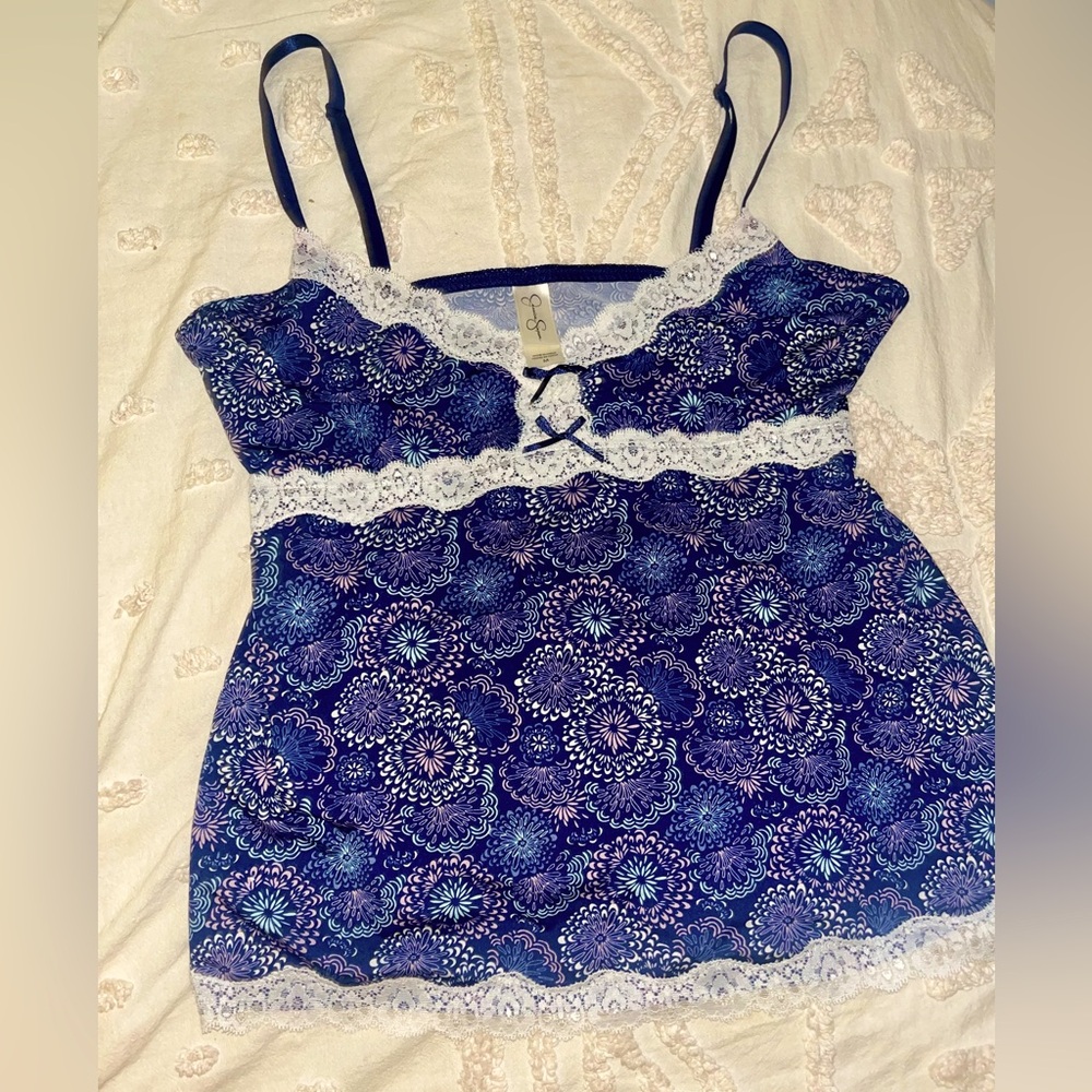 Jessica Simpson lacey cami tank